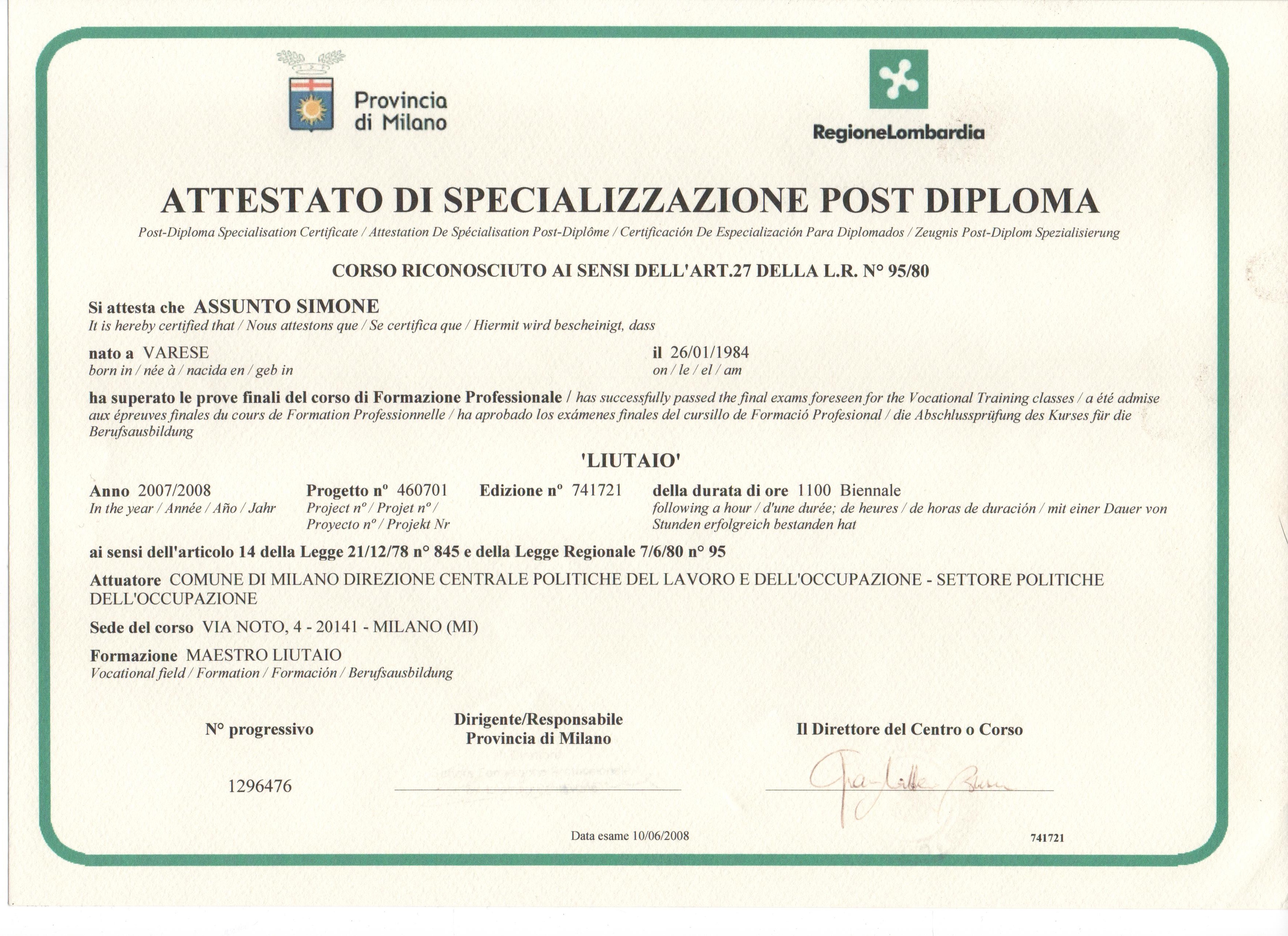 Diploma-liutaio-Simone-Assunto